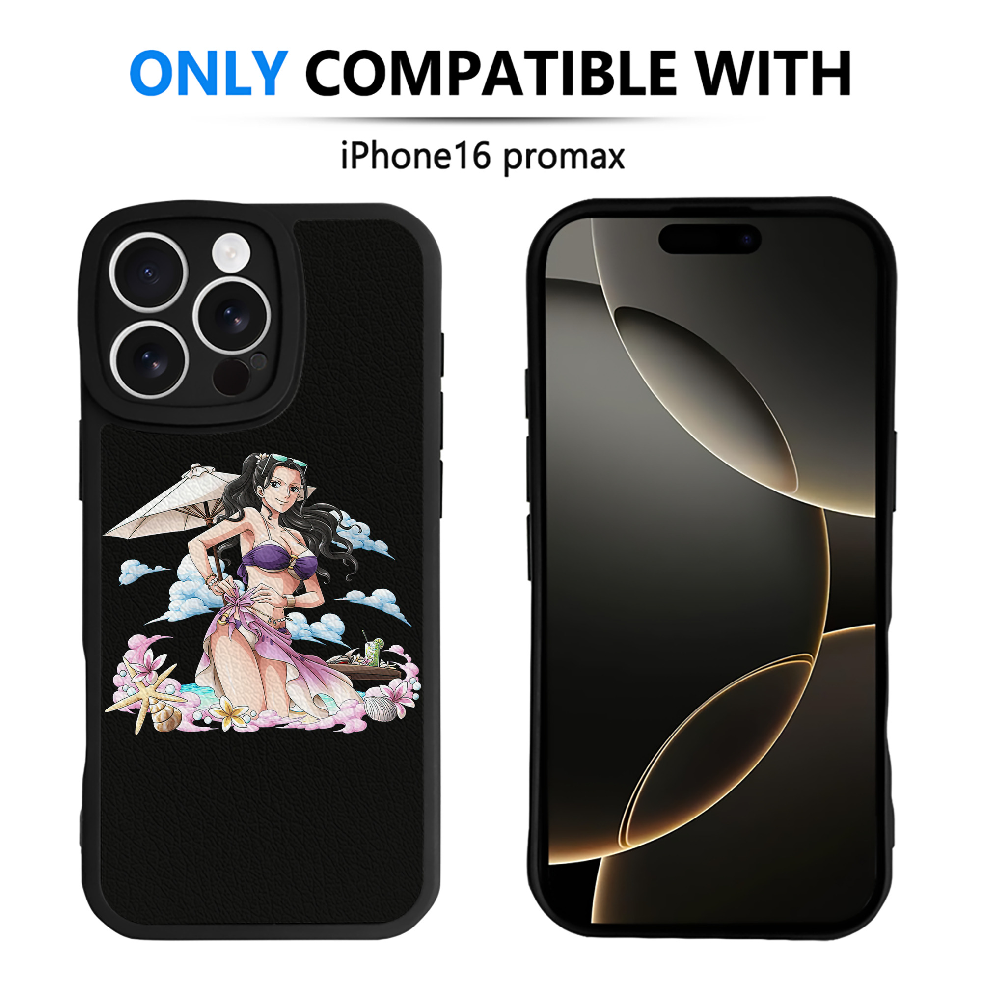 （画像用） ワンピース ニコ・ロビン ONE PIECE Nico Robin 【iPhone 16シリーズ対応】シリコンスマホケース（レザー調） 材質：シリコン